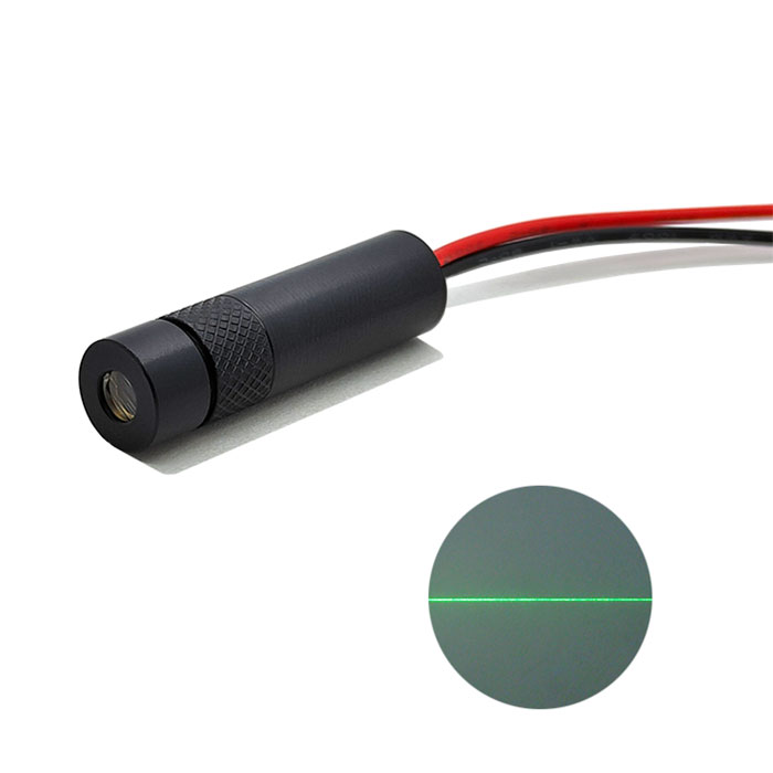 520nm 1mW/5mW/10mW Green Laser Module Line Industrial Line Markers Focus Adjustable Φ8X30mm
